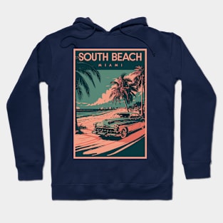 Miami  Vintage Travel Poster Hoodie